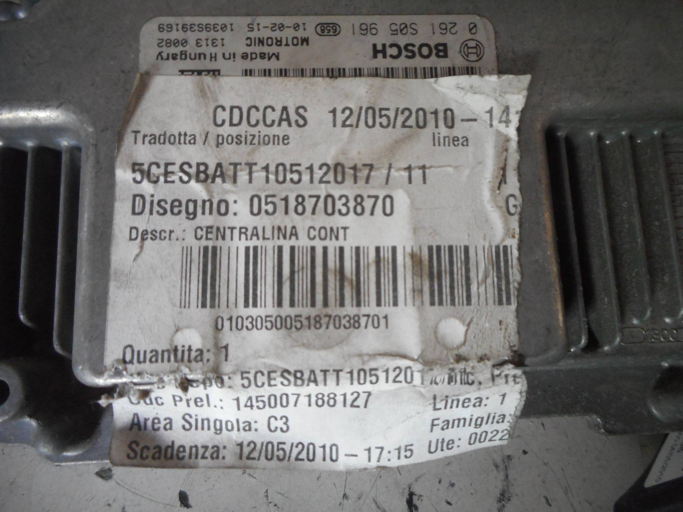 Centralina iniezione